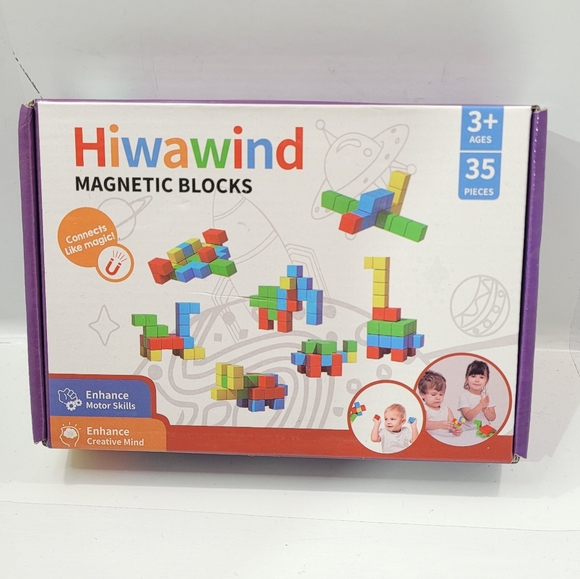 HIWAWIND MAGNETIC BLOCKS TODDLERS AGES 3-5YR 35PCS NIB SEALED - Picture 1 of 8